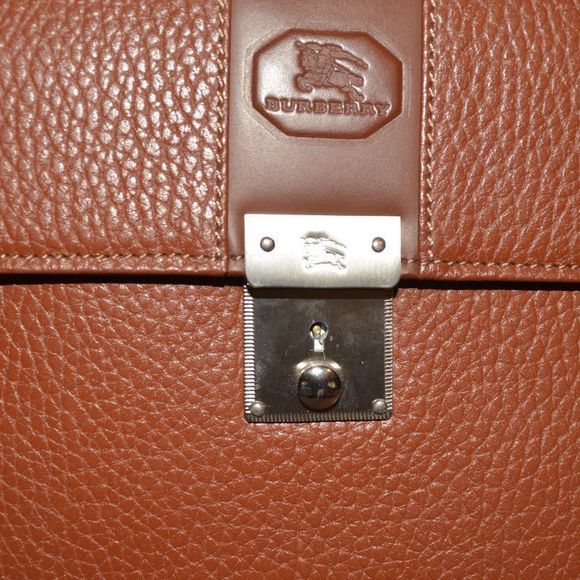 BURBERRY london clutches brown leather - Picture 2 of 16